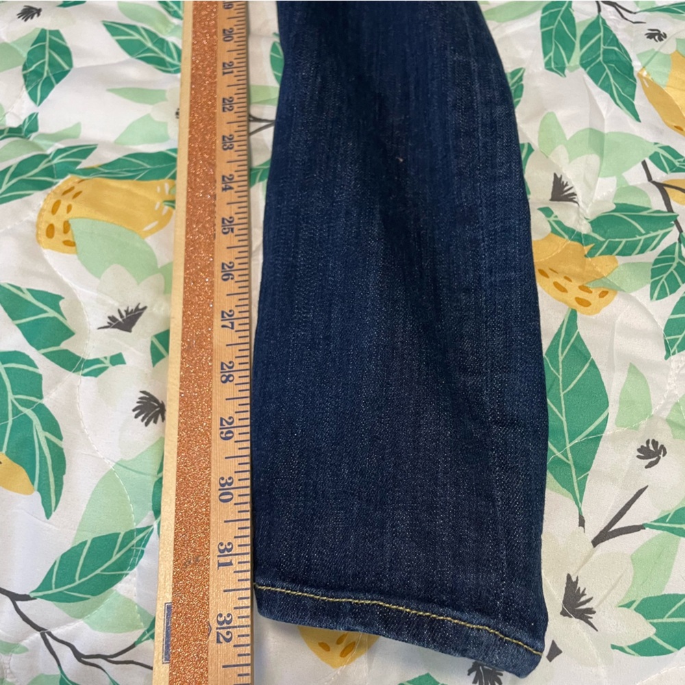 7FAM Jeans 7 Roxanne Blue Denim 29 Casual Norm Skinny Americana Basic Western - Picture 14 of 16